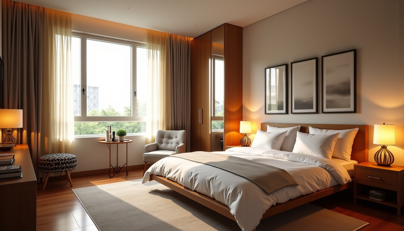 Aménagement chambre adulte : équilibre entre confort, rangement et esthétique